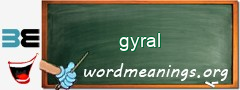 WordMeaning blackboard for gyral